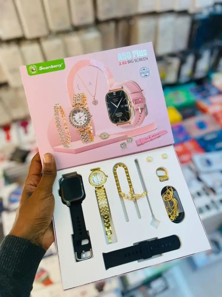 A58 Plus 6 IN 1 Smartwatch Set My Store